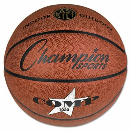 CHAMPION SPORTS Champion Sport  Composite Basketball, Official Size, 30 in., Brown CH30771